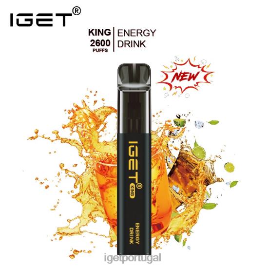 iget king - 2600 baforadas PVV42567 bebida energética gelo Vape Shop