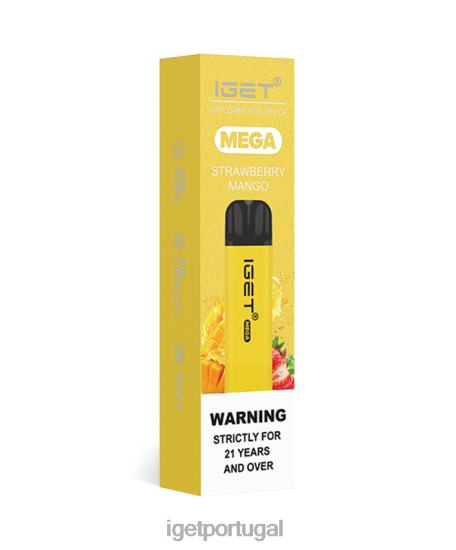 eu fico mega PVV42144 manga morango Vapes Portugal