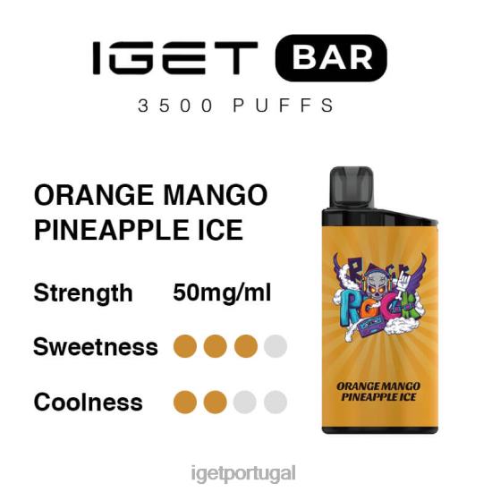 barra iget 3500 baforadas PVV42290 gelo de abacaxi manga laranja Shop