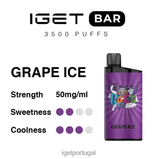 barra iget 3500 baforadas PVV42300 gelo de uva Shop
