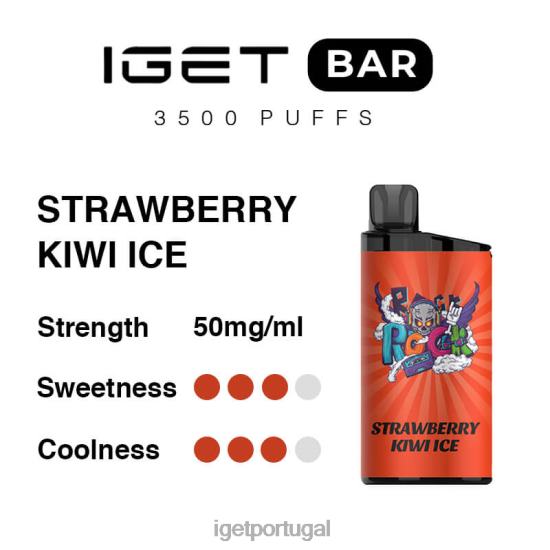 barra iget 3500 baforadas PVV42303 gelo de morango e kiwi Discount